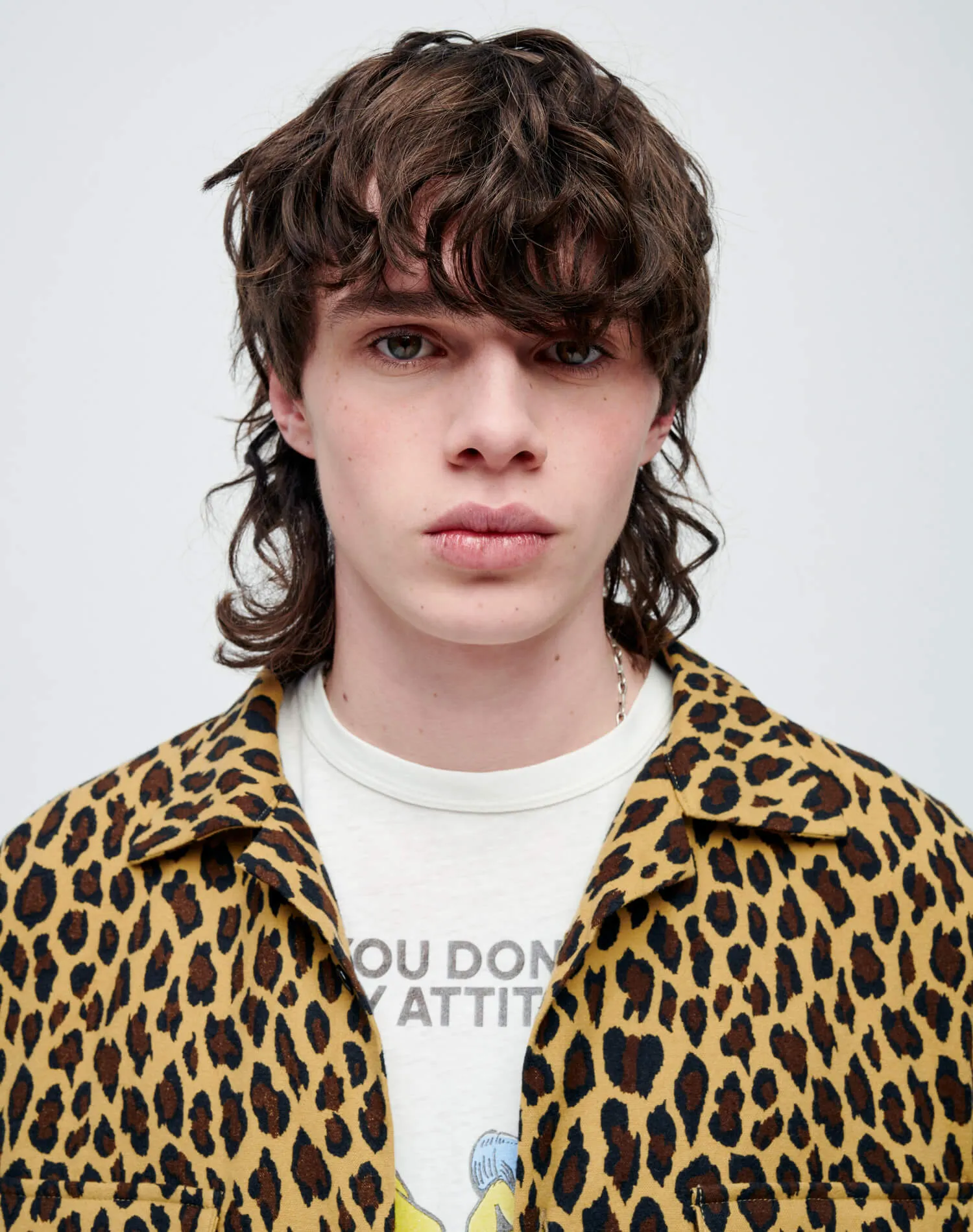 50s Straight Bottom Shirt - Leopard sold by Re/Done product image thumbnail 5