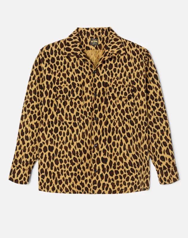 50s Straight Bottom Shirt - Leopard sold by Re/Done