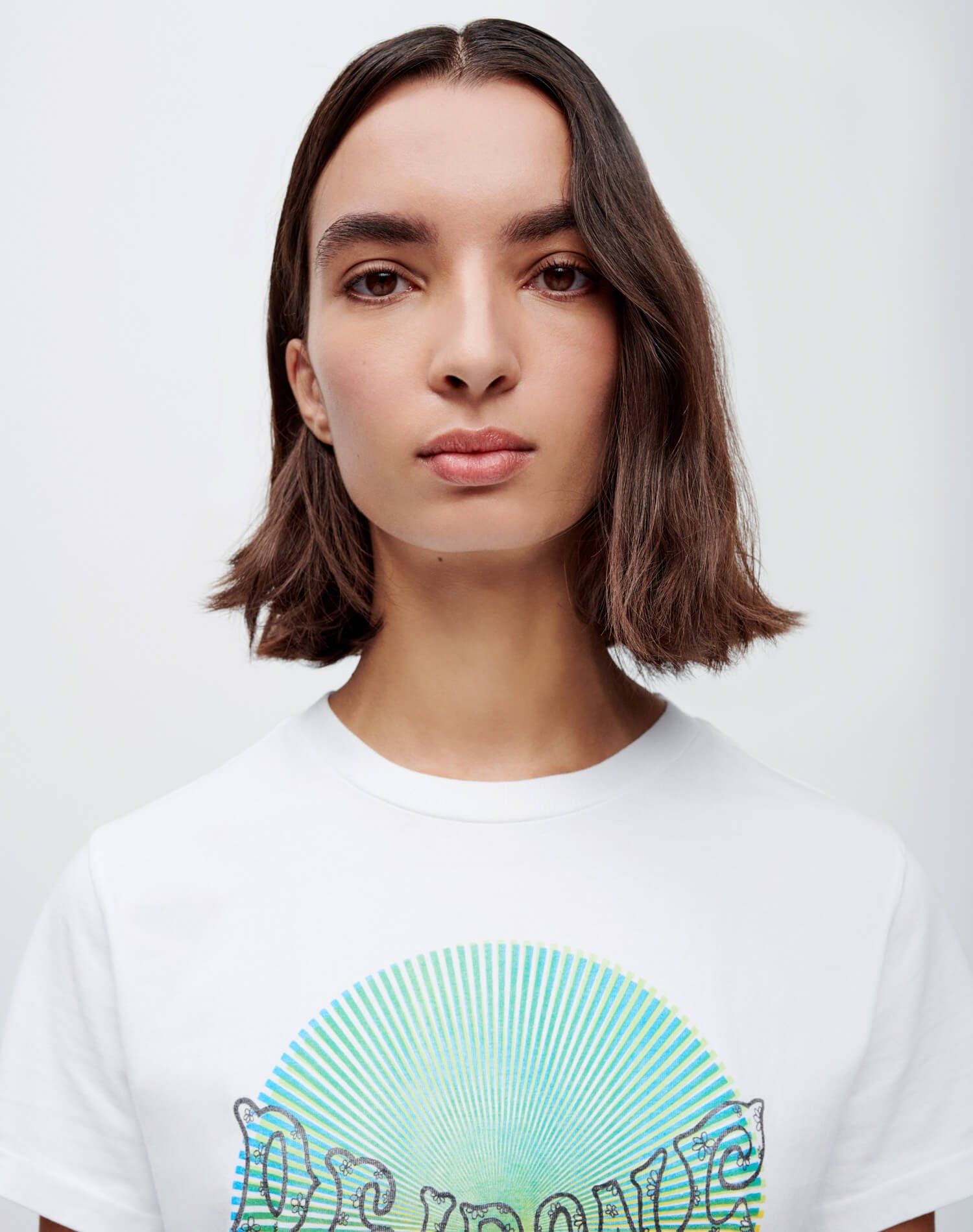 Classic "RE/DONE Spiral" Tee - Optic White sold by Re/Done product image thumbnail 5