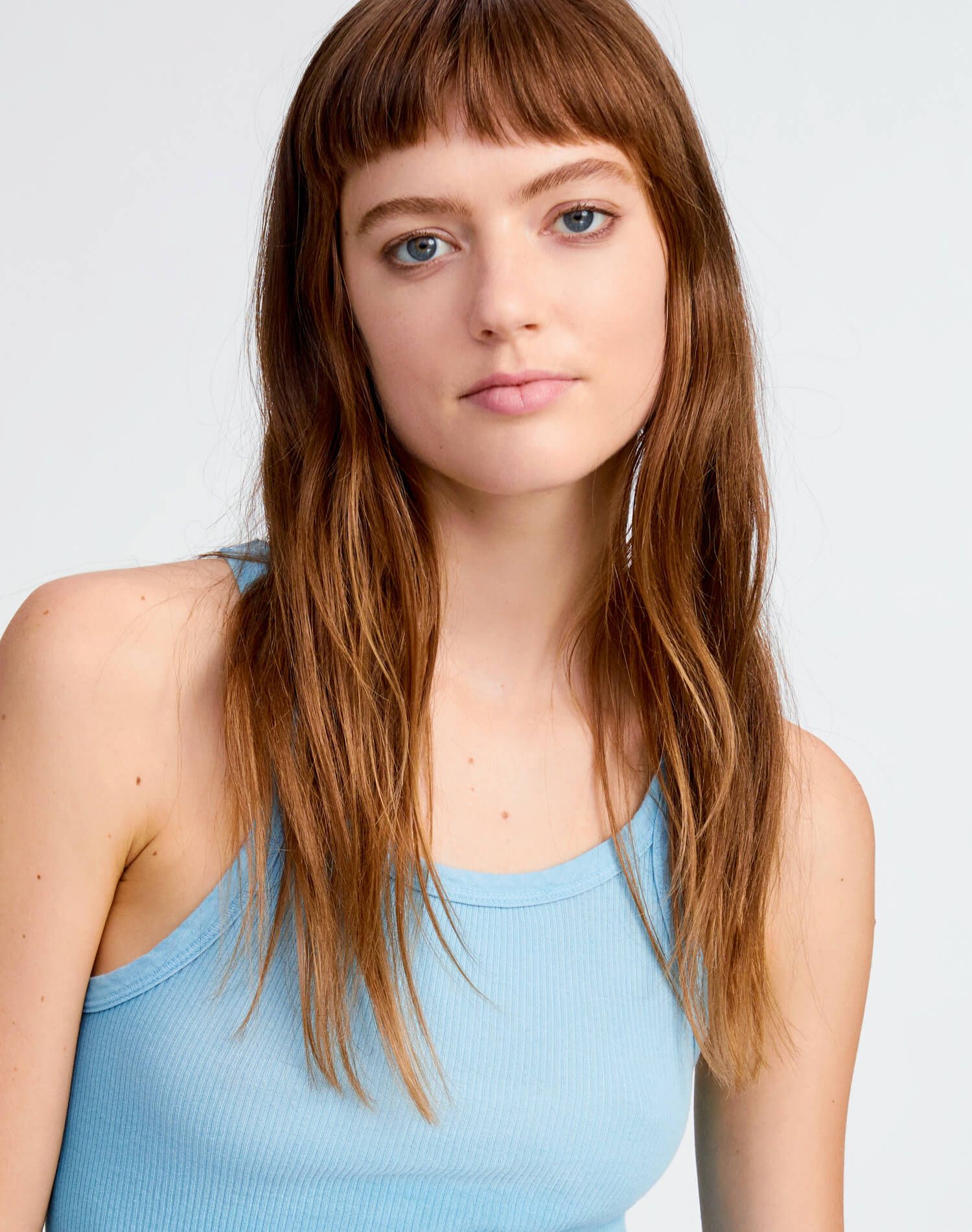 Ribbed Tank - Faded Sky sold by Re/Done product image thumbnail 3
