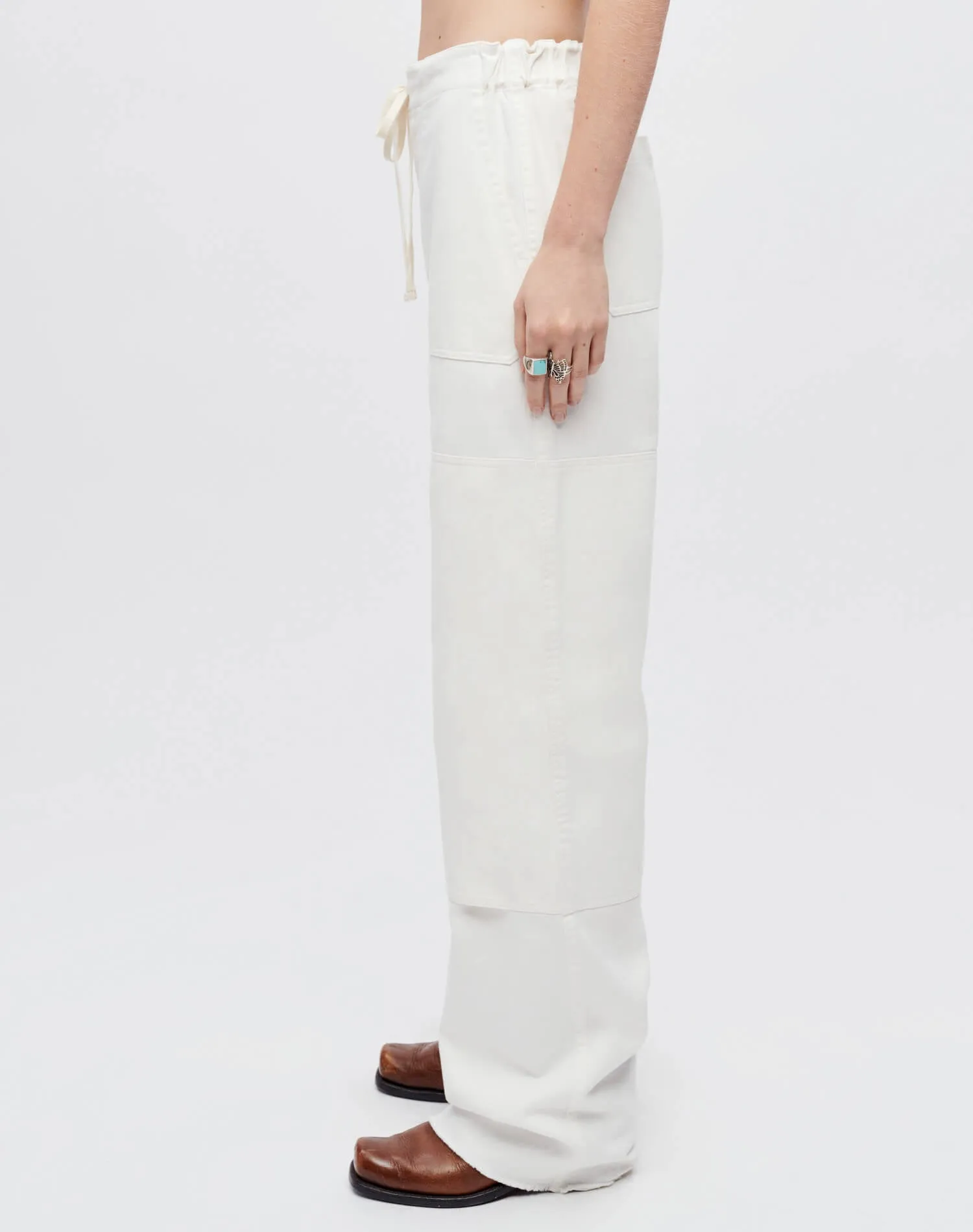 Beach Pant - Vintage White sold by Re/Done product image thumbnail 3
