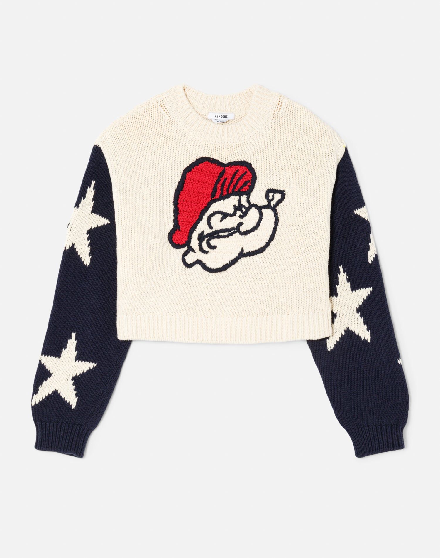 50s Classic Crewneck - Popeye Ivory Combo sold by Re/Done