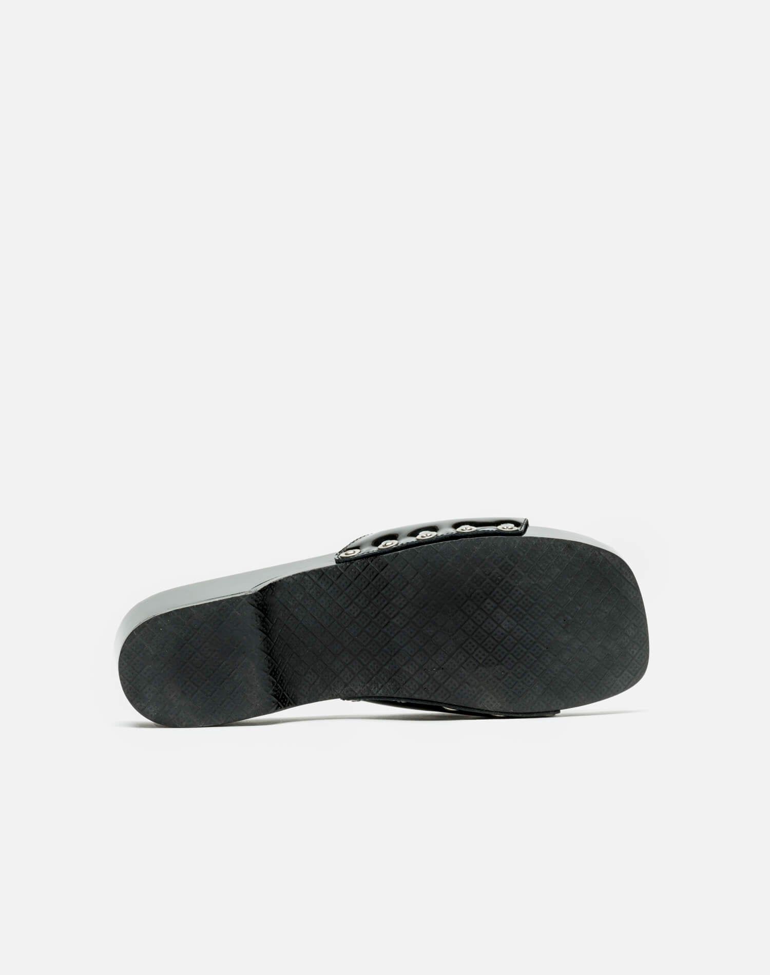 Scholl Clog Sandal - Black Patent sold by Re/Done product image thumbnail 5