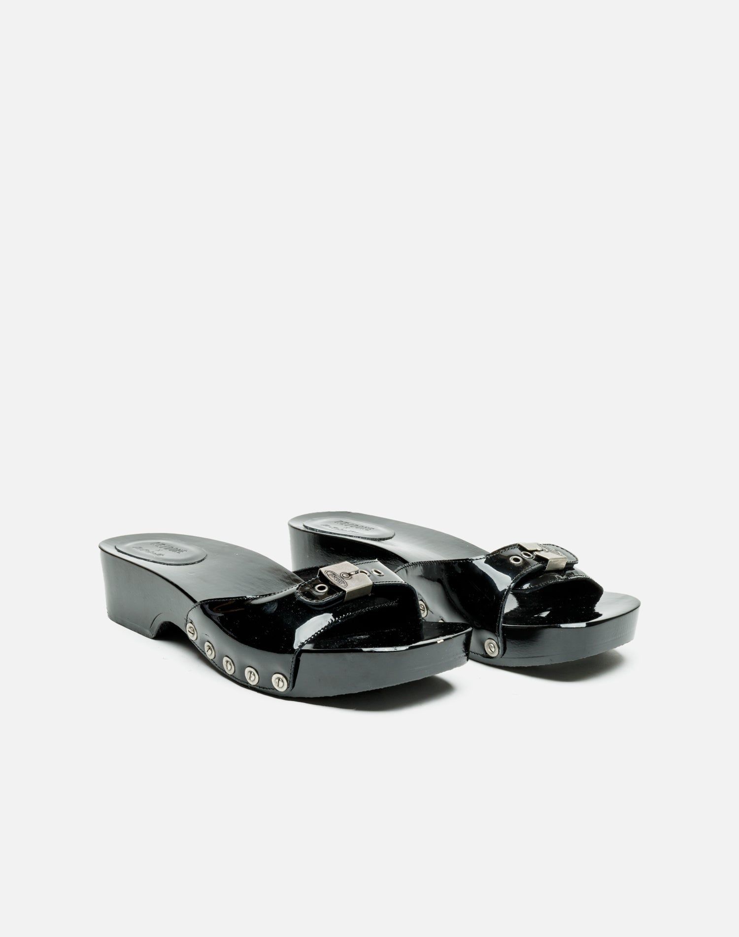 Scholl Clog Sandal - Black Patent sold by Re/Done product image thumbnail 2