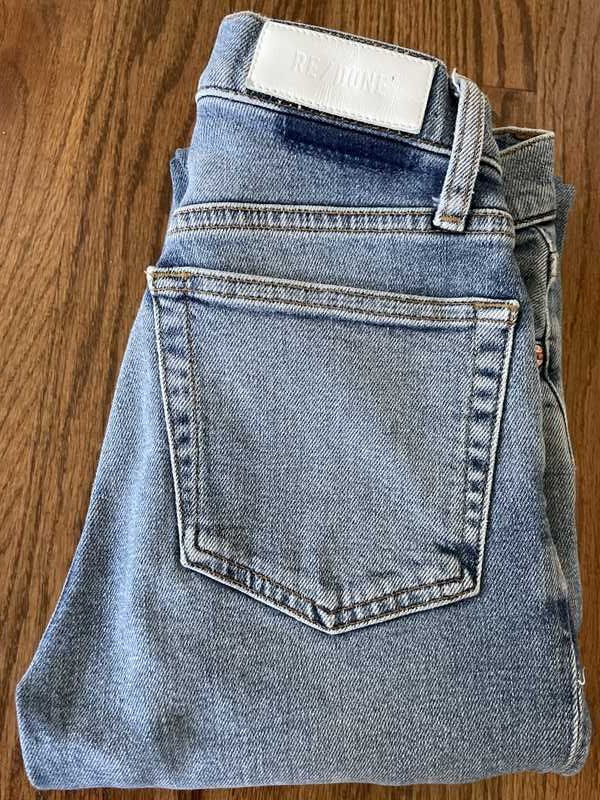 Comfort Stretch High Rise Stove Pipe - Medium Stone sold by Re/Done product image thumbnail 3