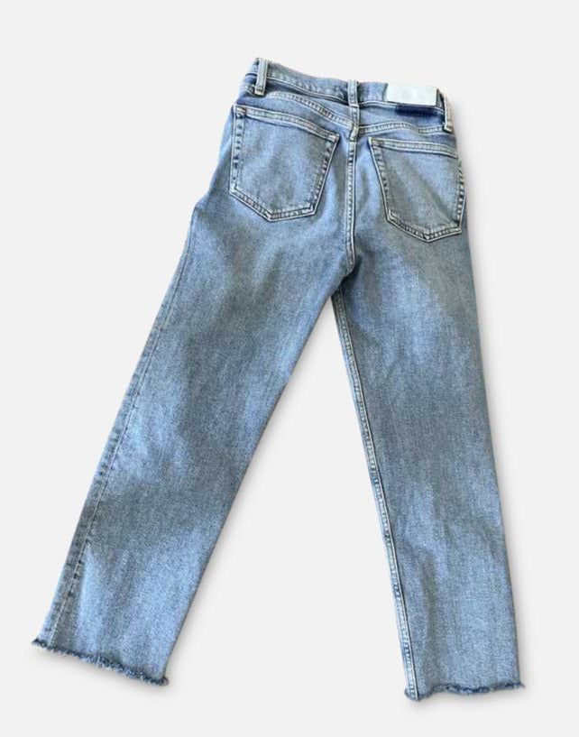 Comfort Stretch High Rise Stove Pipe - Medium Stone sold by Re/Done product image thumbnail 2