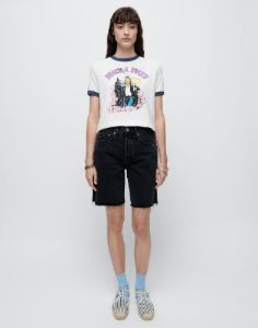 Ringer "Dracula Sucks" Tee - Vintage Ivory with Midnight sold by Re/Done