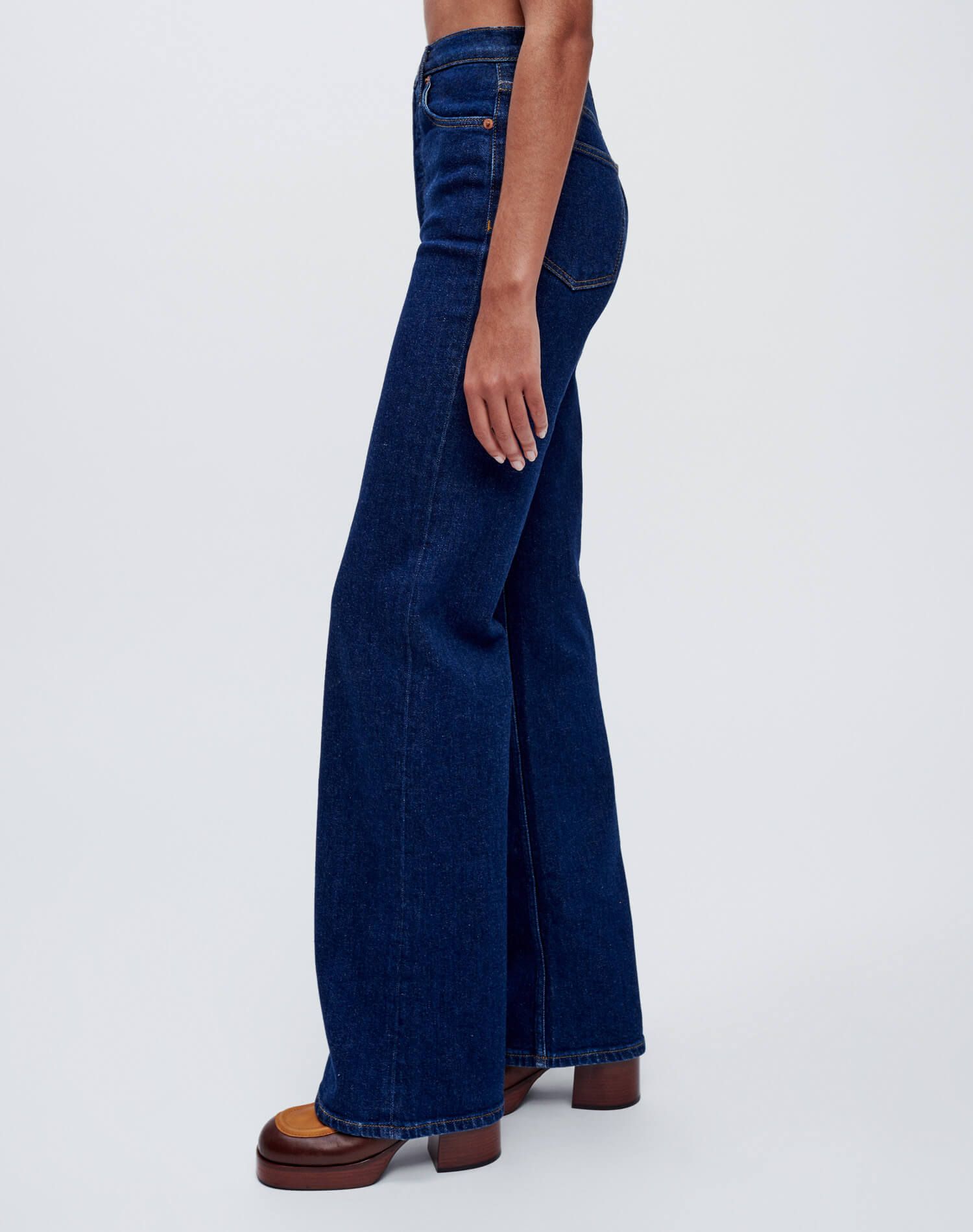 Comfort Stretch Ultra High Rise Wide Leg - Rigid Like sold by Re/Done product image thumbnail 3