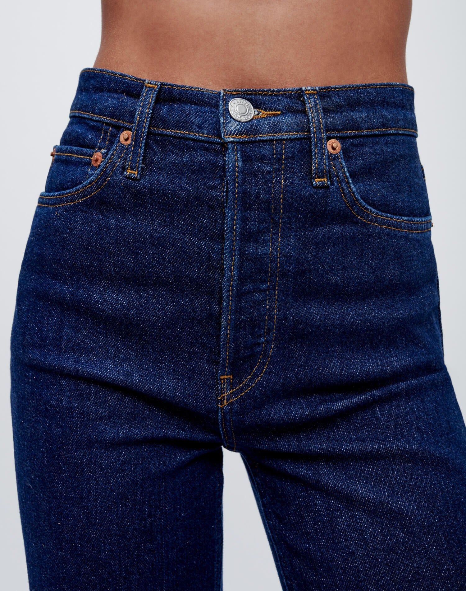 Comfort Stretch Ultra High Rise Wide Leg - Rigid Like sold by Re/Done product image thumbnail 5