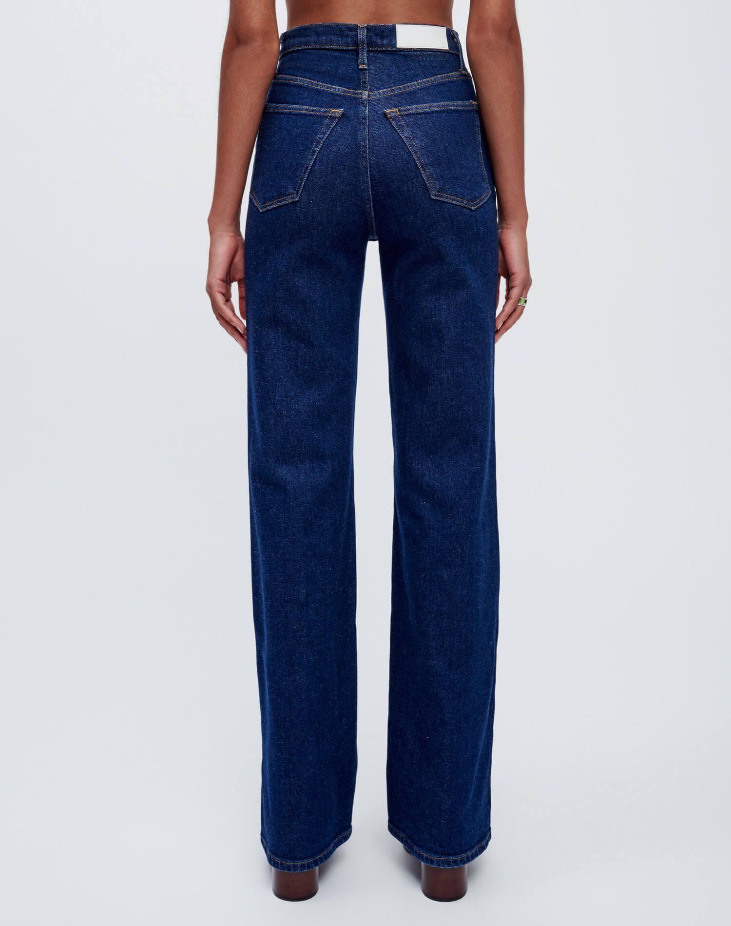 Comfort Stretch Ultra High Rise Wide Leg - Rigid Like sold by Re/Done product image thumbnail 4