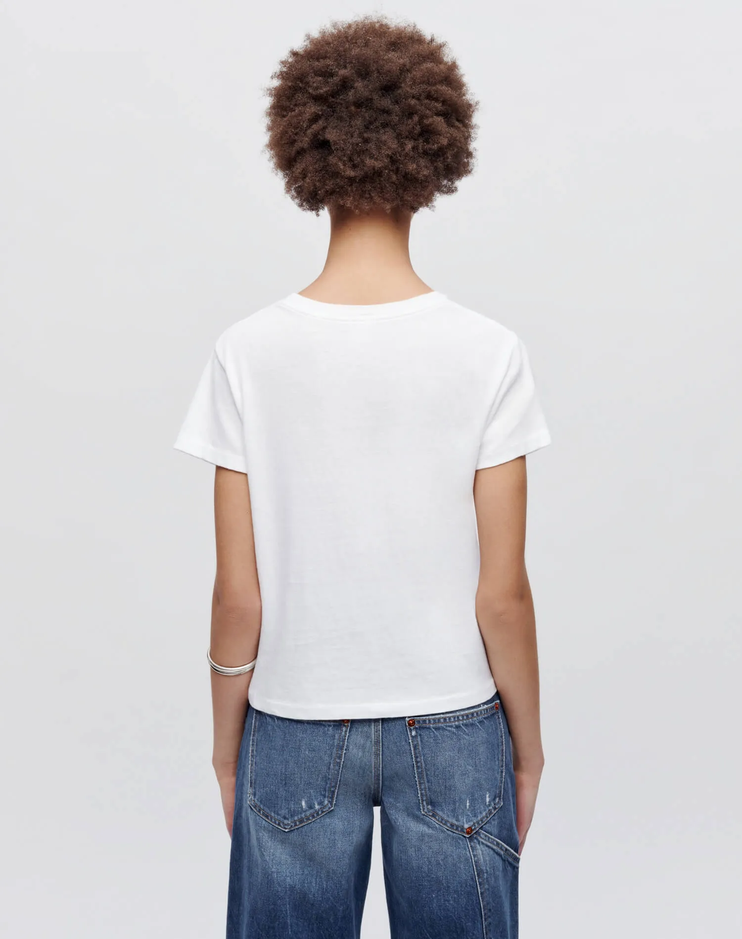 Classic "Madonna" Tee - Optic White sold by Re/Done product image thumbnail 4