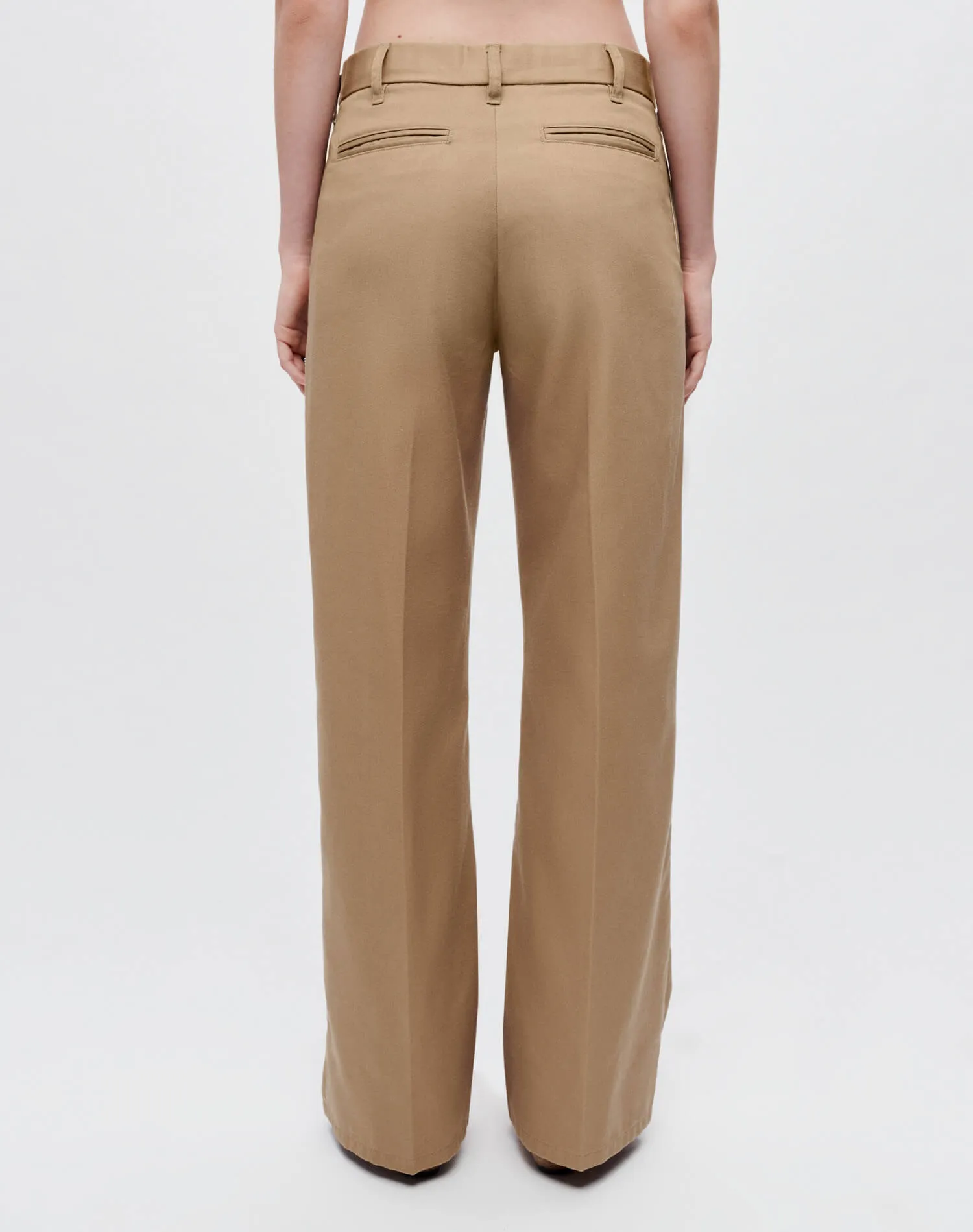 Super Wide Leg Trouser - Khaki sold by Re/Done product image thumbnail 4