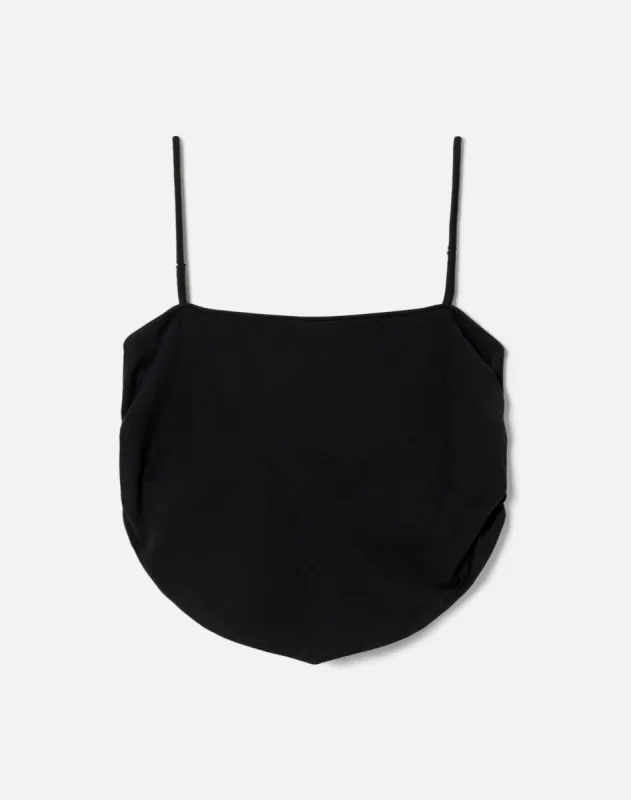 Scarf Top - Black made by Re/Done