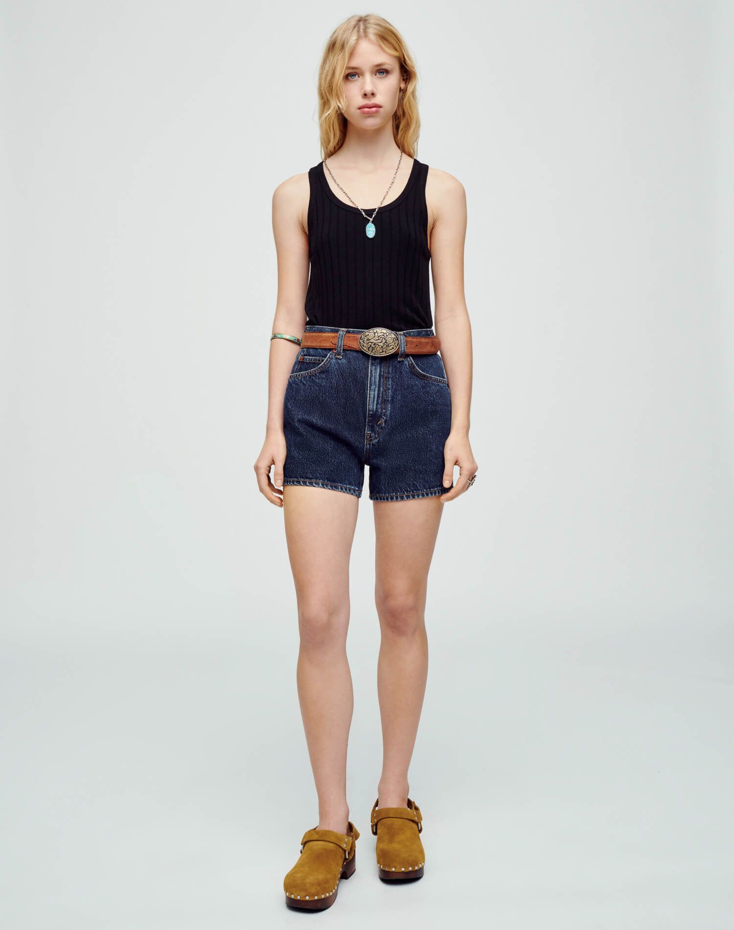 Hanes 60s Hemp Tank - Black sold by Re/Done product image thumbnail 3