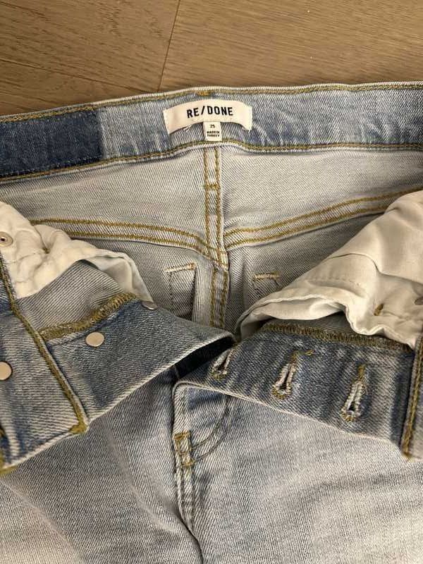 Re/done 70s faded mid-rise straight-leg jean sold by Re/Done product image thumbnail 4
