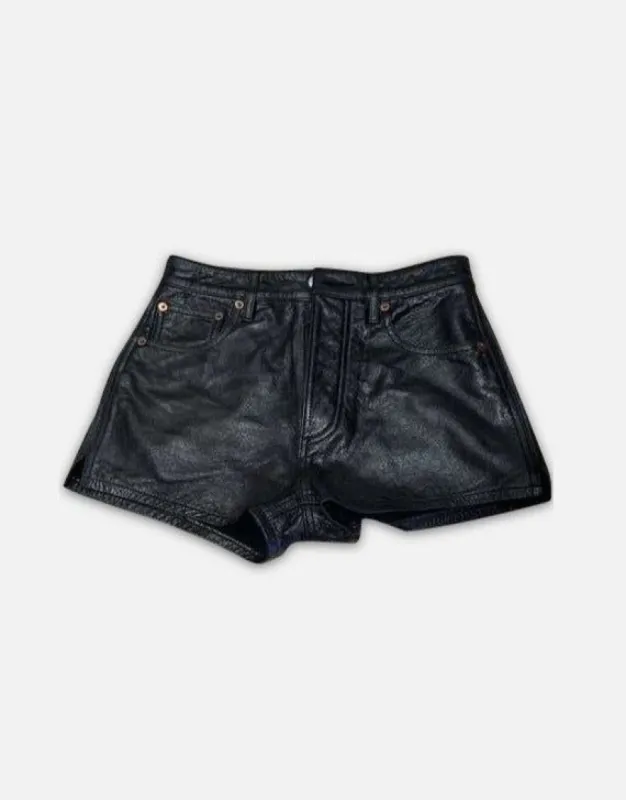 Leather Shorts sold by Re/Done