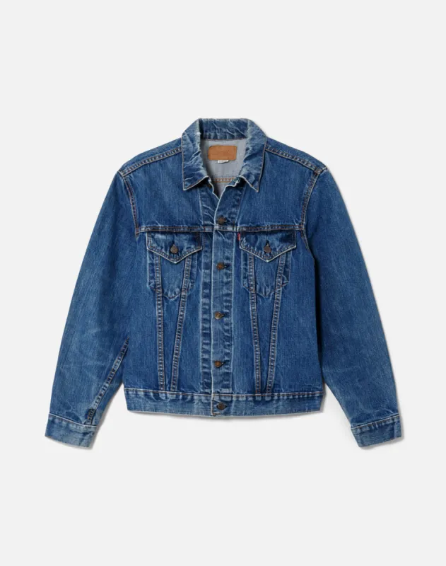 60s Big E Levi's Embroidered Jacket made by Re/Done