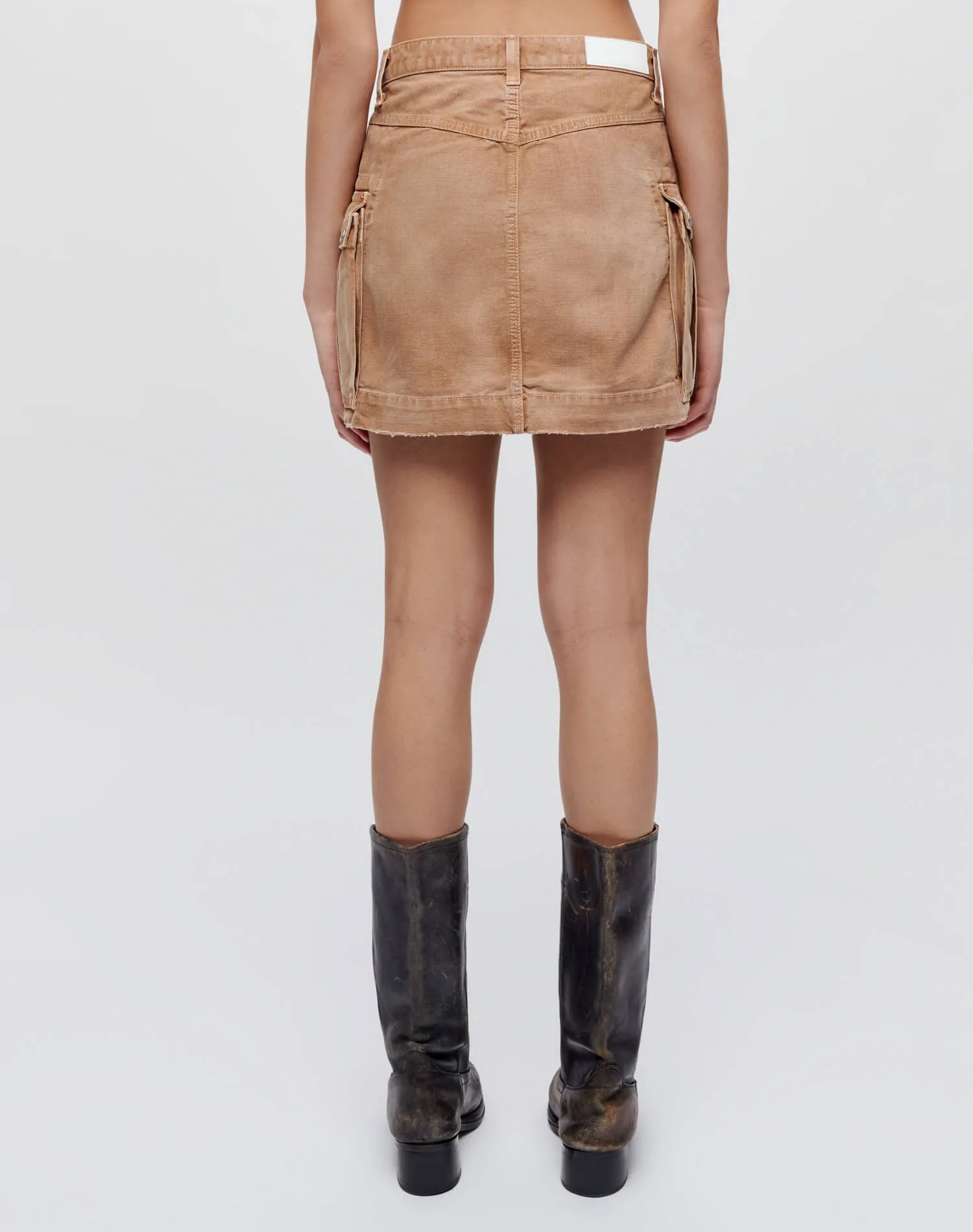 Cargo Work Skirt - Travertino sold by Re/Done product image thumbnail 4