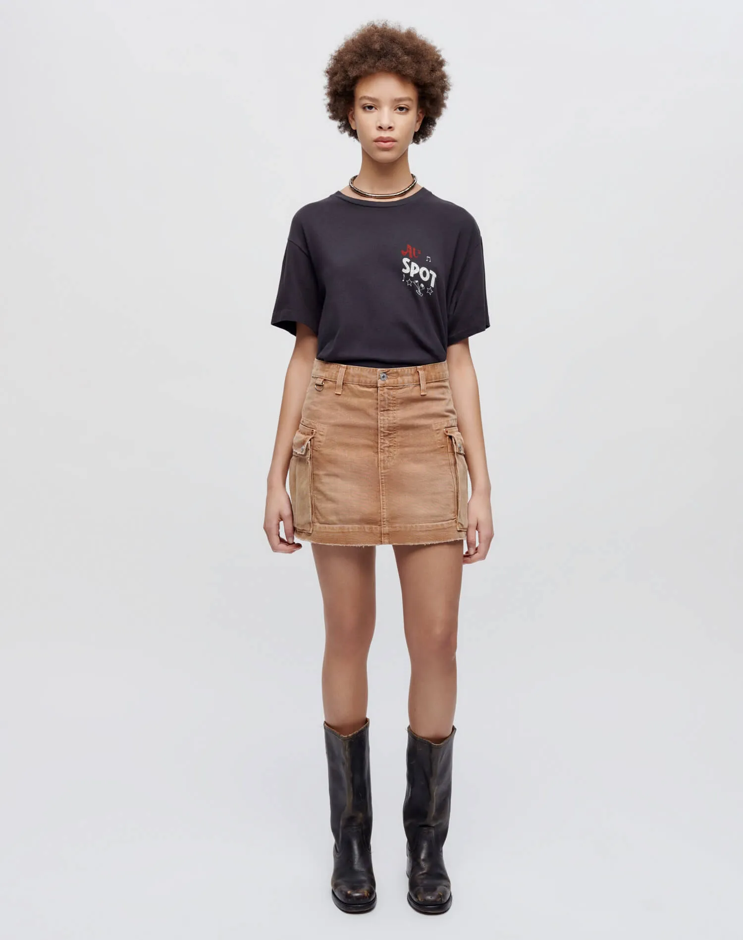 Cargo Work Skirt - Travertino sold by Re/Done product image thumbnail 2