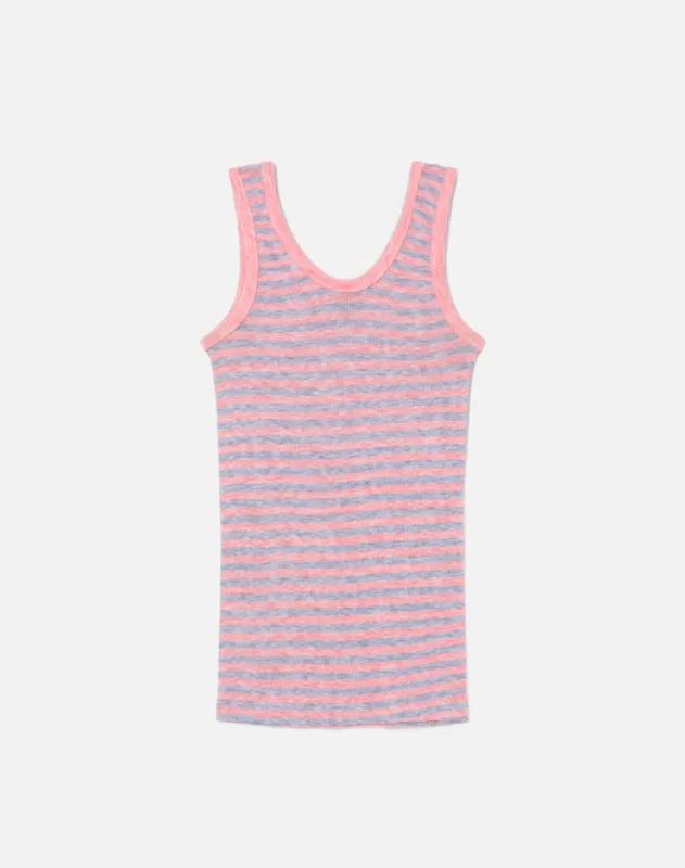 70s Hanes Striped Tank Top made by Re/Done