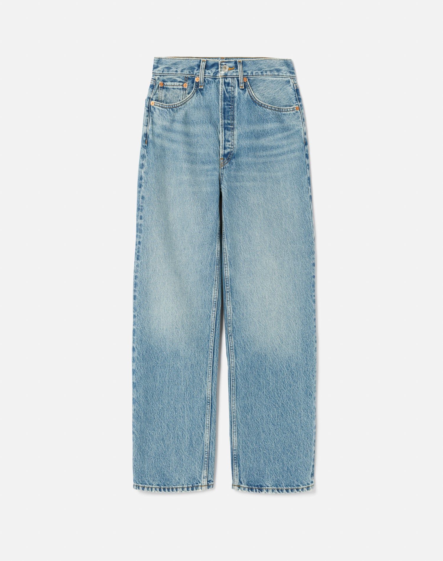 90s Crop Low Slung - Cool Medium Blue sold by Re/Done