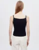 Hanes Pointelle Square Neck Tank - Black sold by Re/Done
