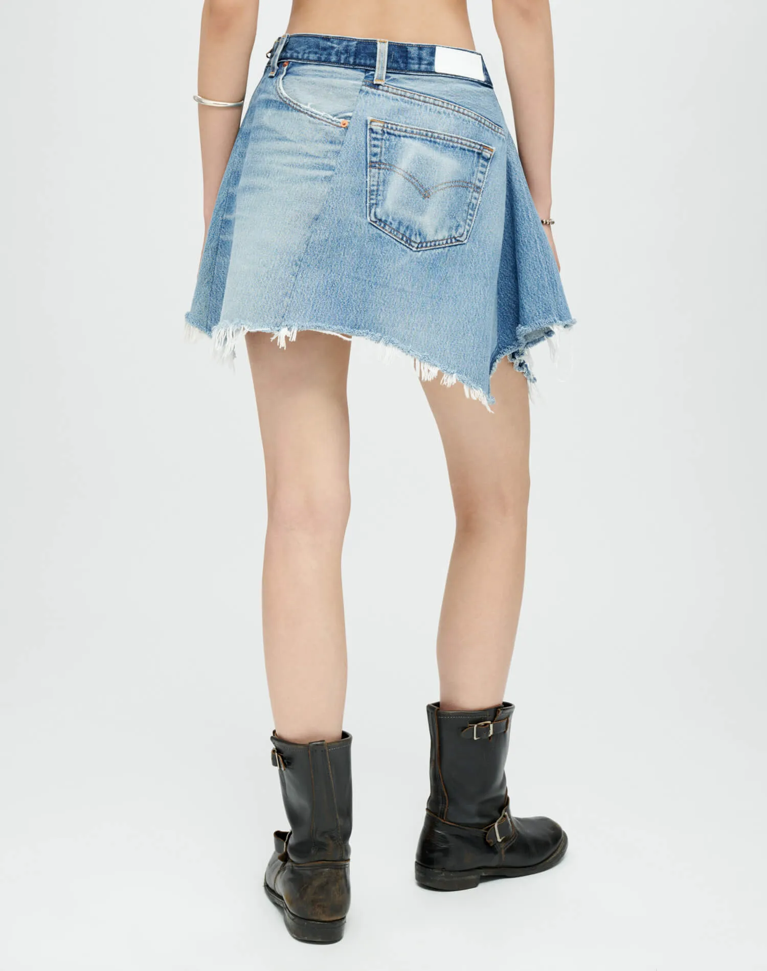 Levi's Handkerchief Skirt - Indigo sold by Re/Done product image thumbnail 5