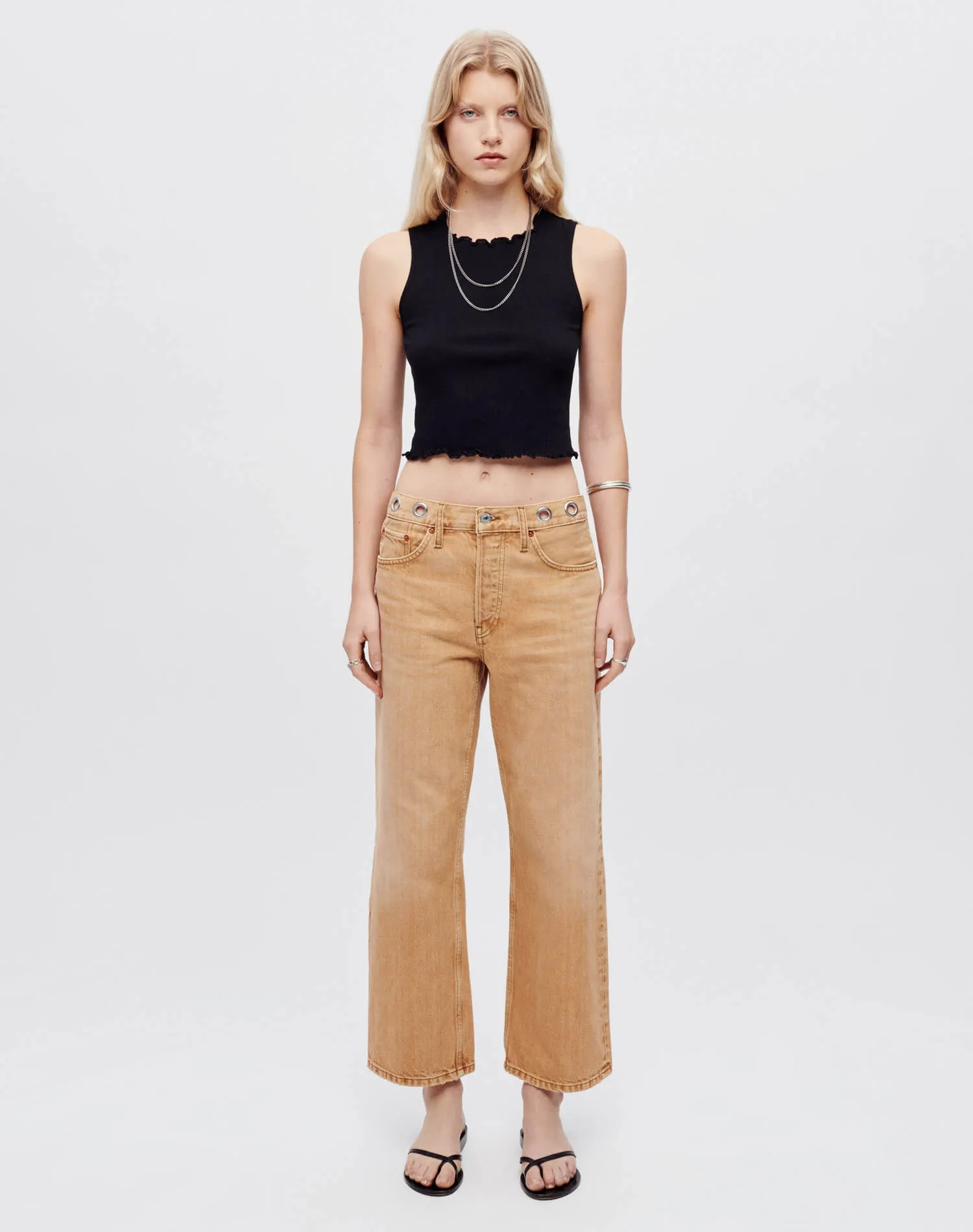 Loose Crop - Grommet Desert Sand sold by Re/Done product image thumbnail 2