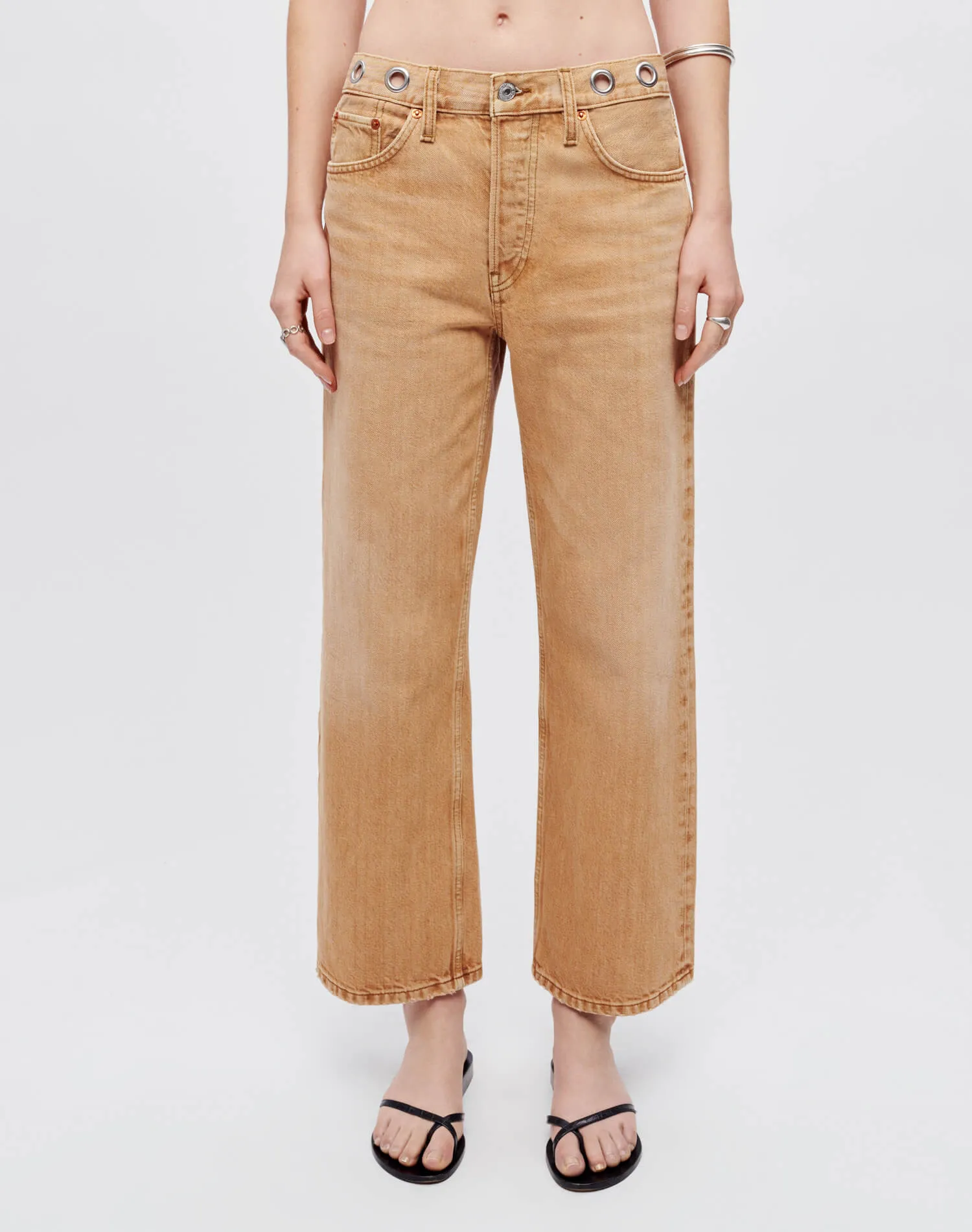 Loose Crop - Grommet Desert Sand sold by Re/Done