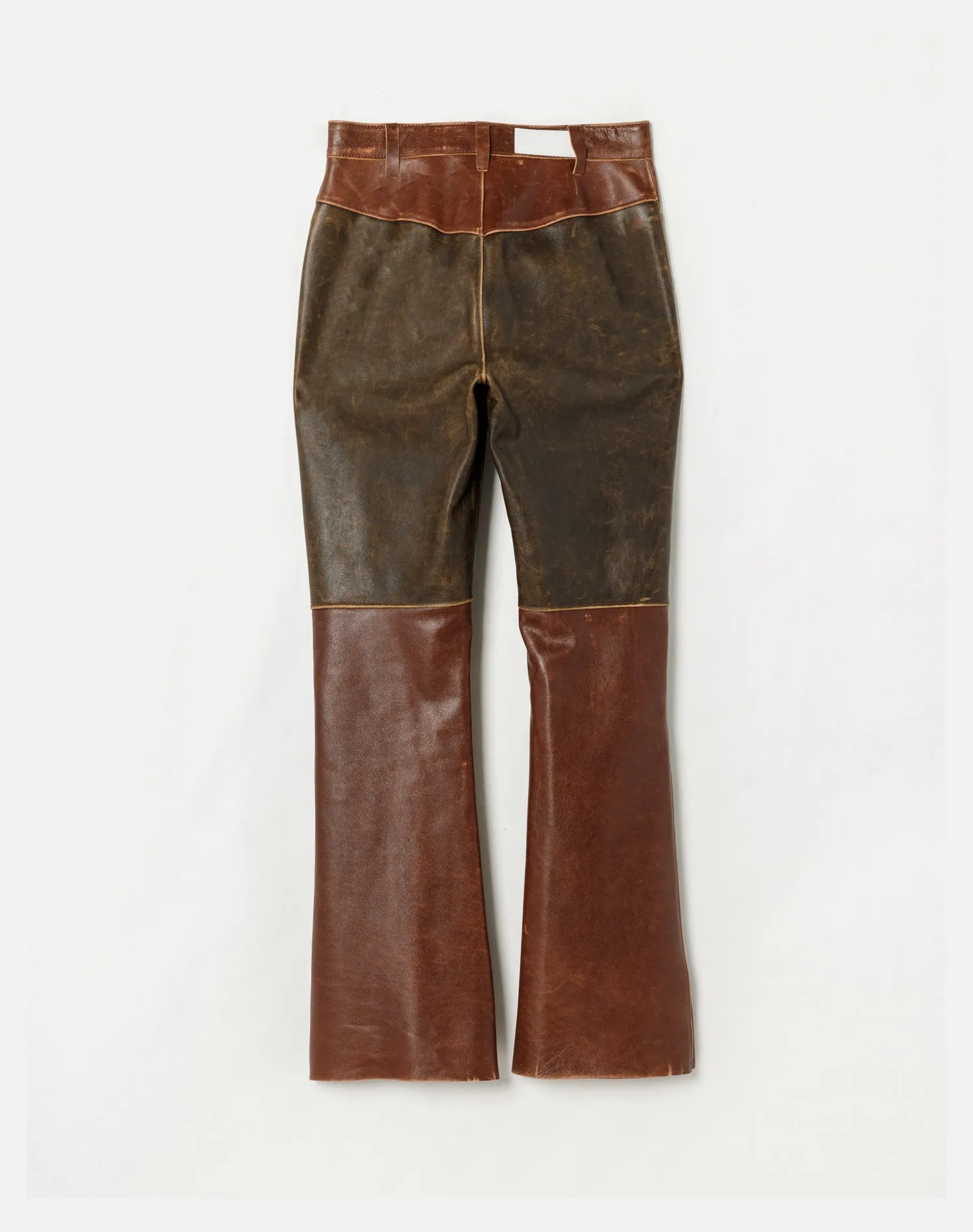 2 Tone Leather Pants - Black & Brown sold by Re/Done product image thumbnail 2