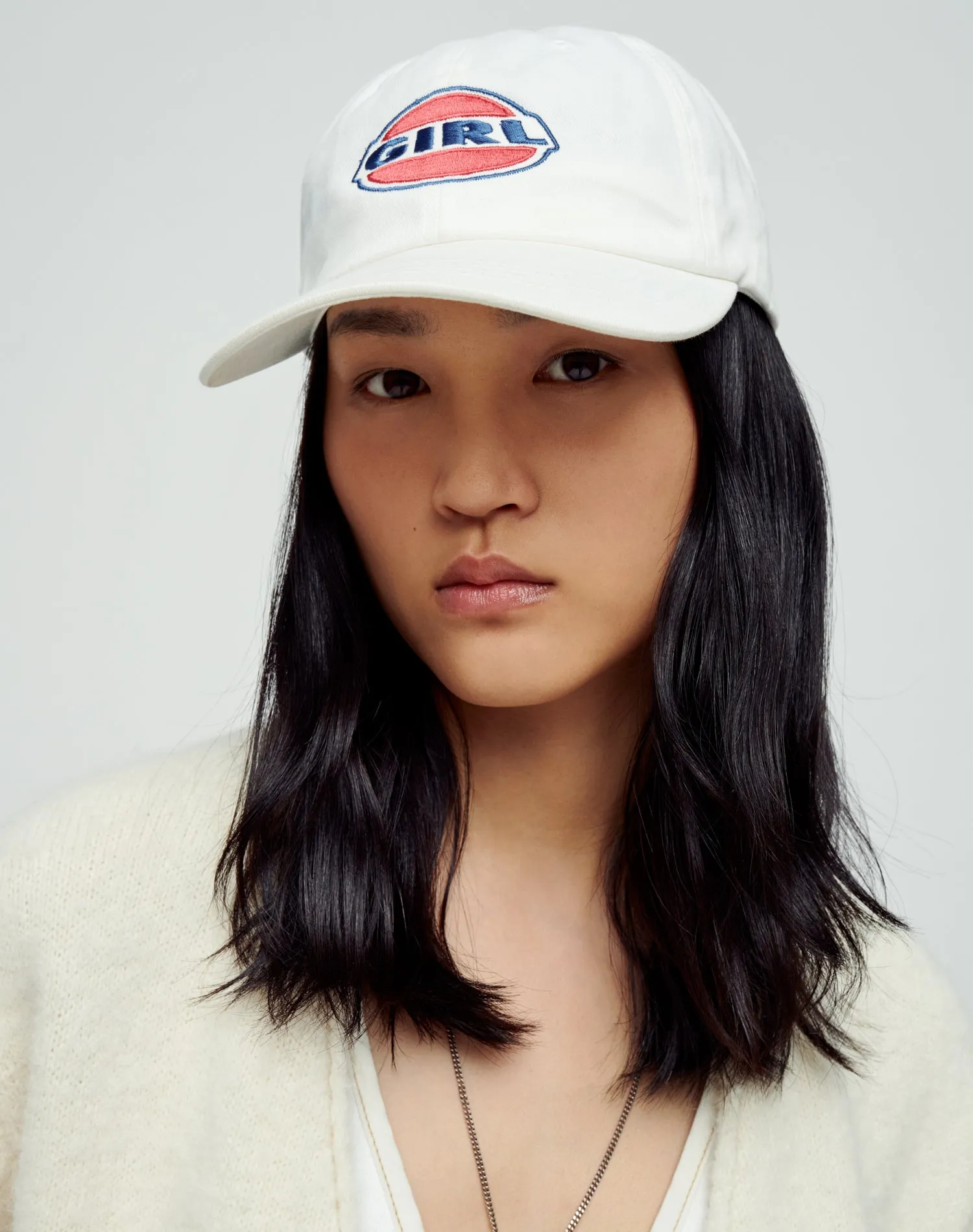 Baseball Hat "Girl" - White sold by Re/Done product image thumbnail 4