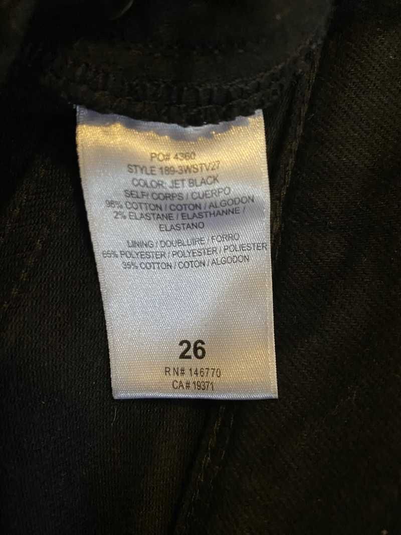 Comfort Stretch High Rise Stove Pipe - Jet Black sold by Re/Done product image thumbnail 3