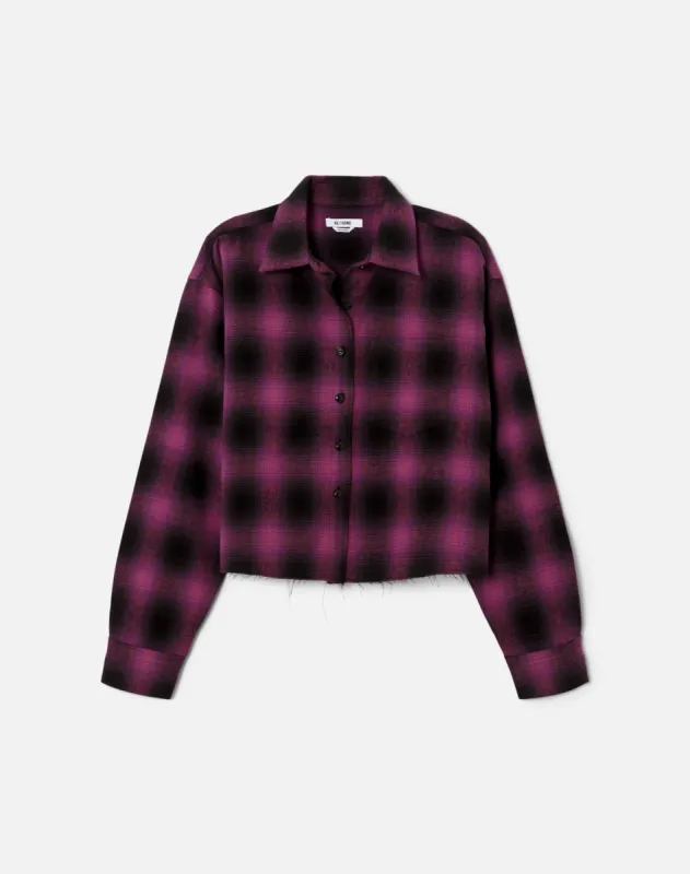Raw Plaid Shirt - Purple Shadow Plaid sold by Re/Done