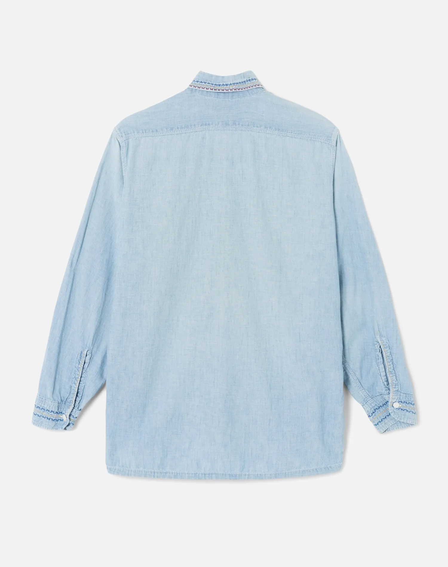 70s Embroidered Denim Button Up in Size Medium sold by Re/Done product image thumbnail 2