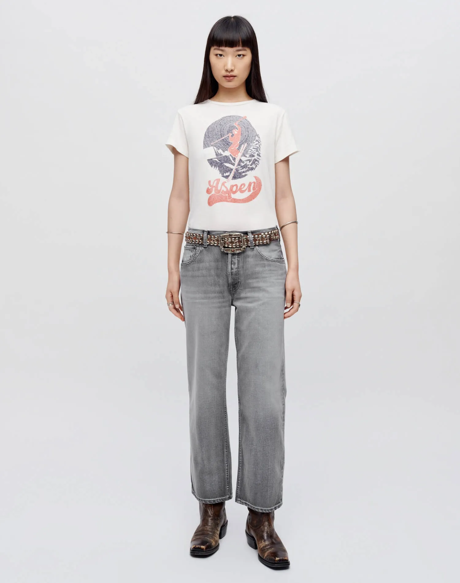 Loose Crop - Grigio sold by Re/Done product image thumbnail 2