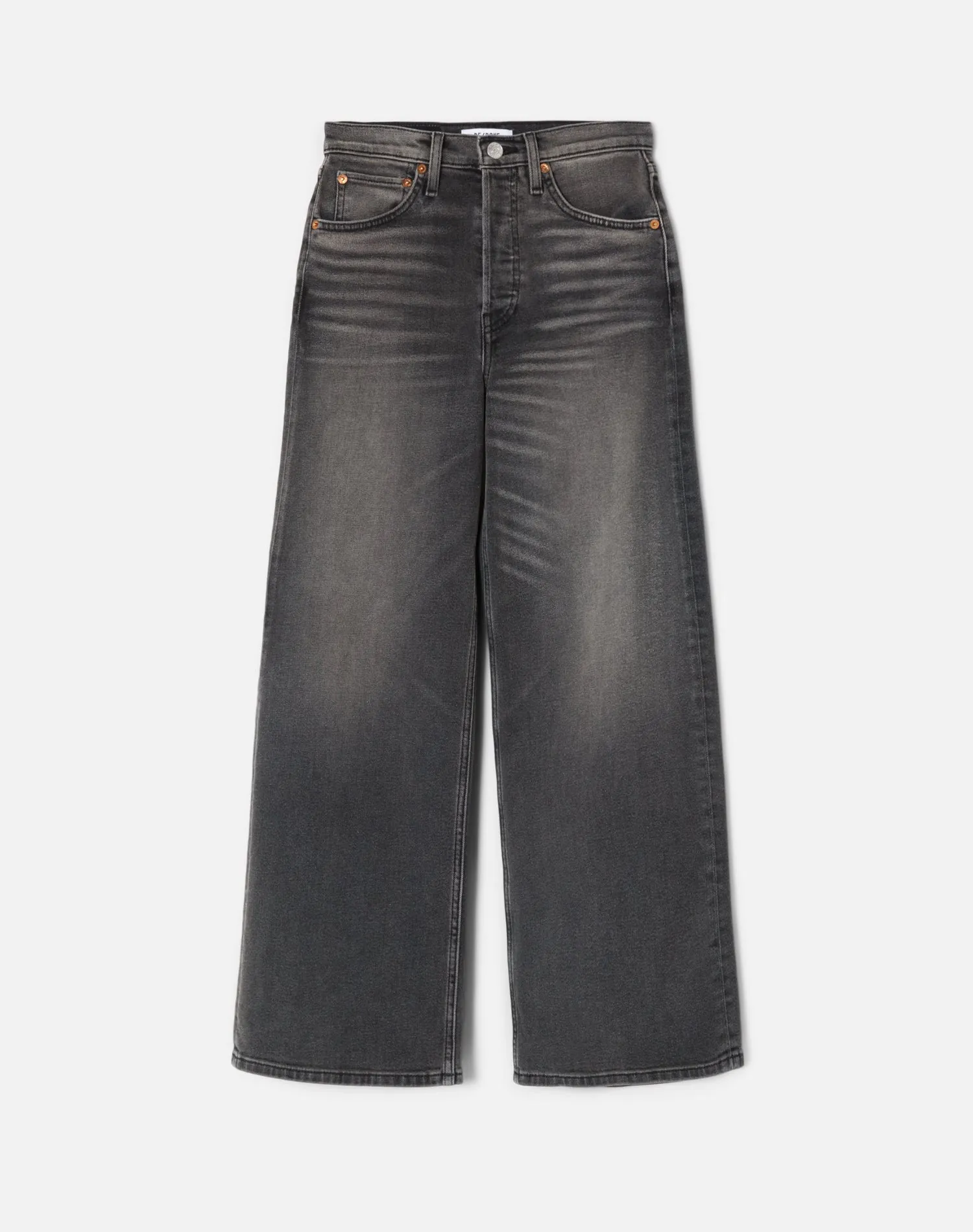 High Rise Wide Leg Crop - Nero sold by Re/Done