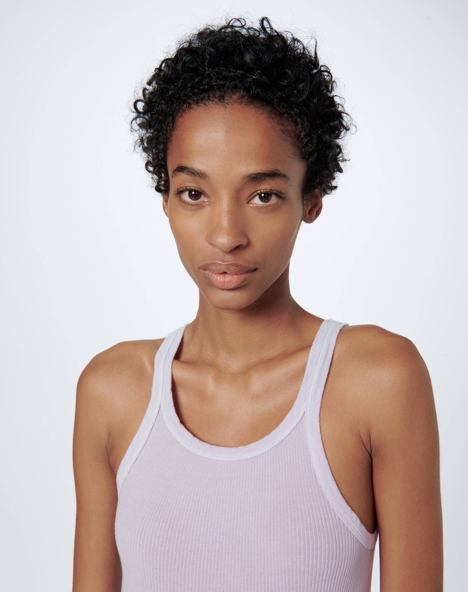 Ribbed Tank - Lilac sold by Re/Done product image thumbnail 5