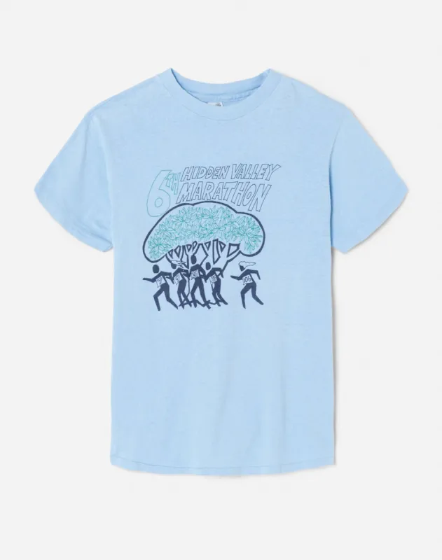 70s Hanes 6th Hidden Valley Marathon Tee -#35 sold by Re/Done