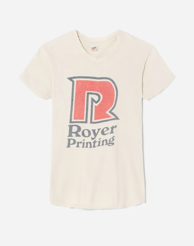 70s Hanes Royer Printing Tee -#28 sold by Re/Done
