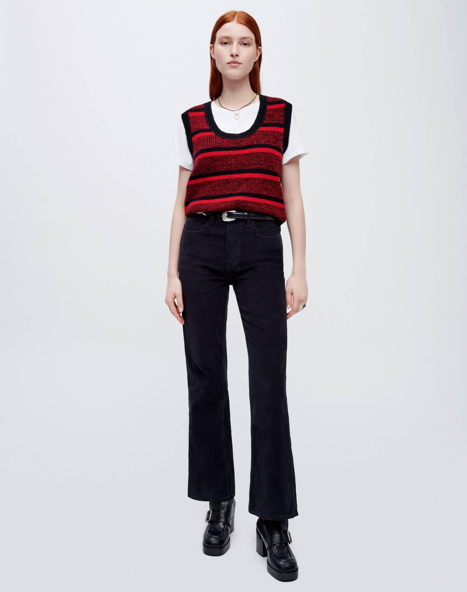 70s Corduroy Loose Flare - Washed Black Cord sold by Re/Done product image thumbnail 2