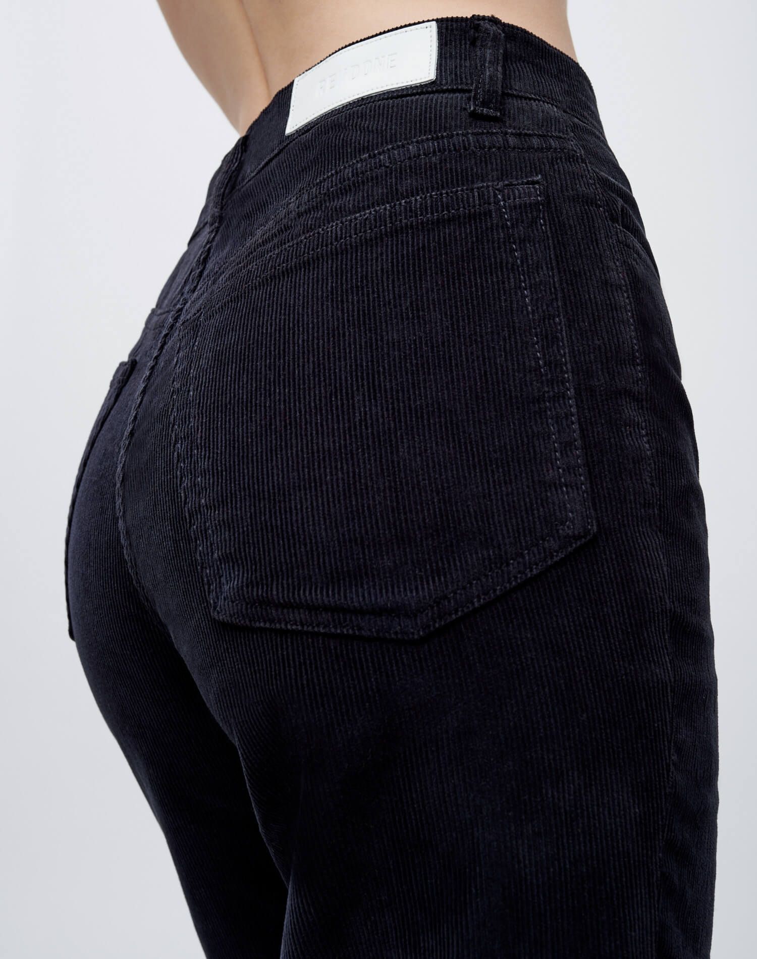 70s Corduroy Loose Flare - Washed Black Cord sold by Re/Done product image thumbnail 5