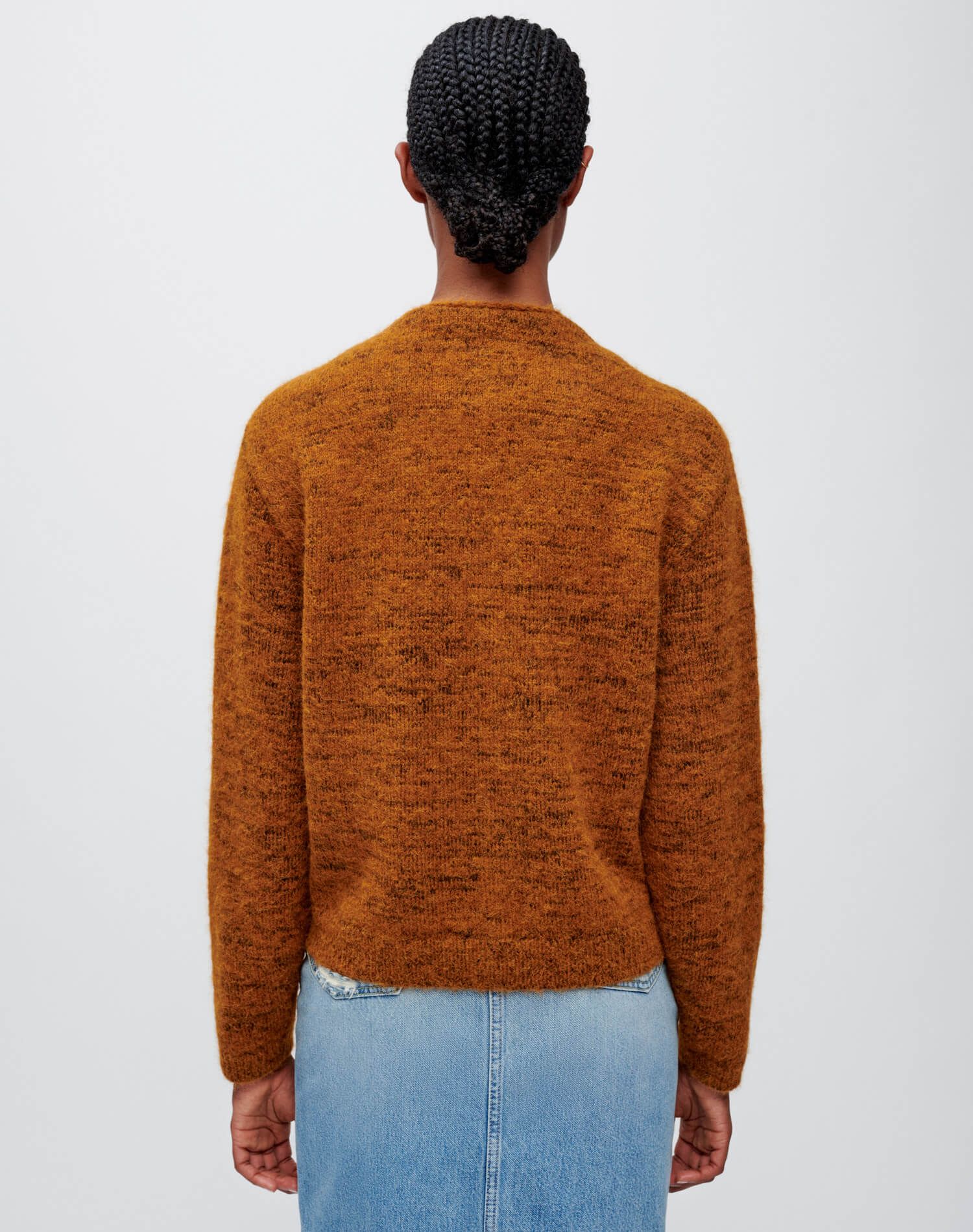 60s V Neck Cardigan - Marled Ginger sold by Re/Done product image thumbnail 5