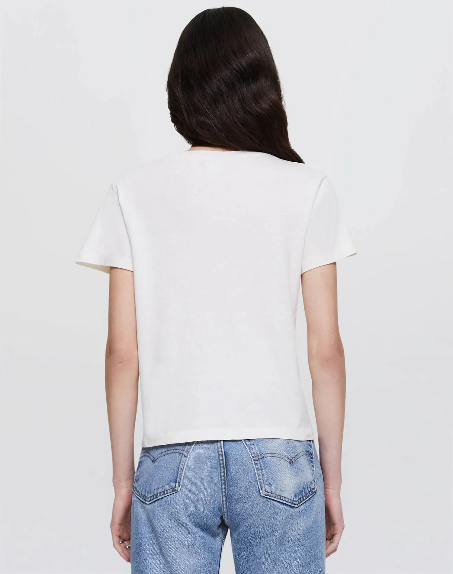 Classic "Lets Be Friends" Tee - Vintage White sold by Re/Done product image thumbnail 3