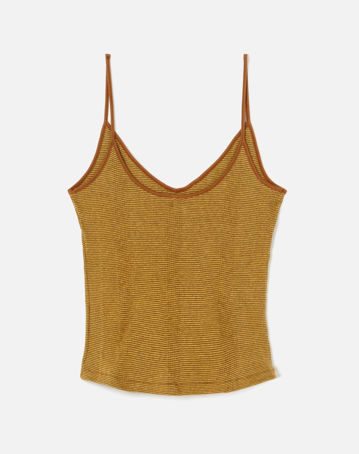 90s Spaghetti Strap Tank - Marigold Stripe sold by Re/Done product image thumbnail 2
