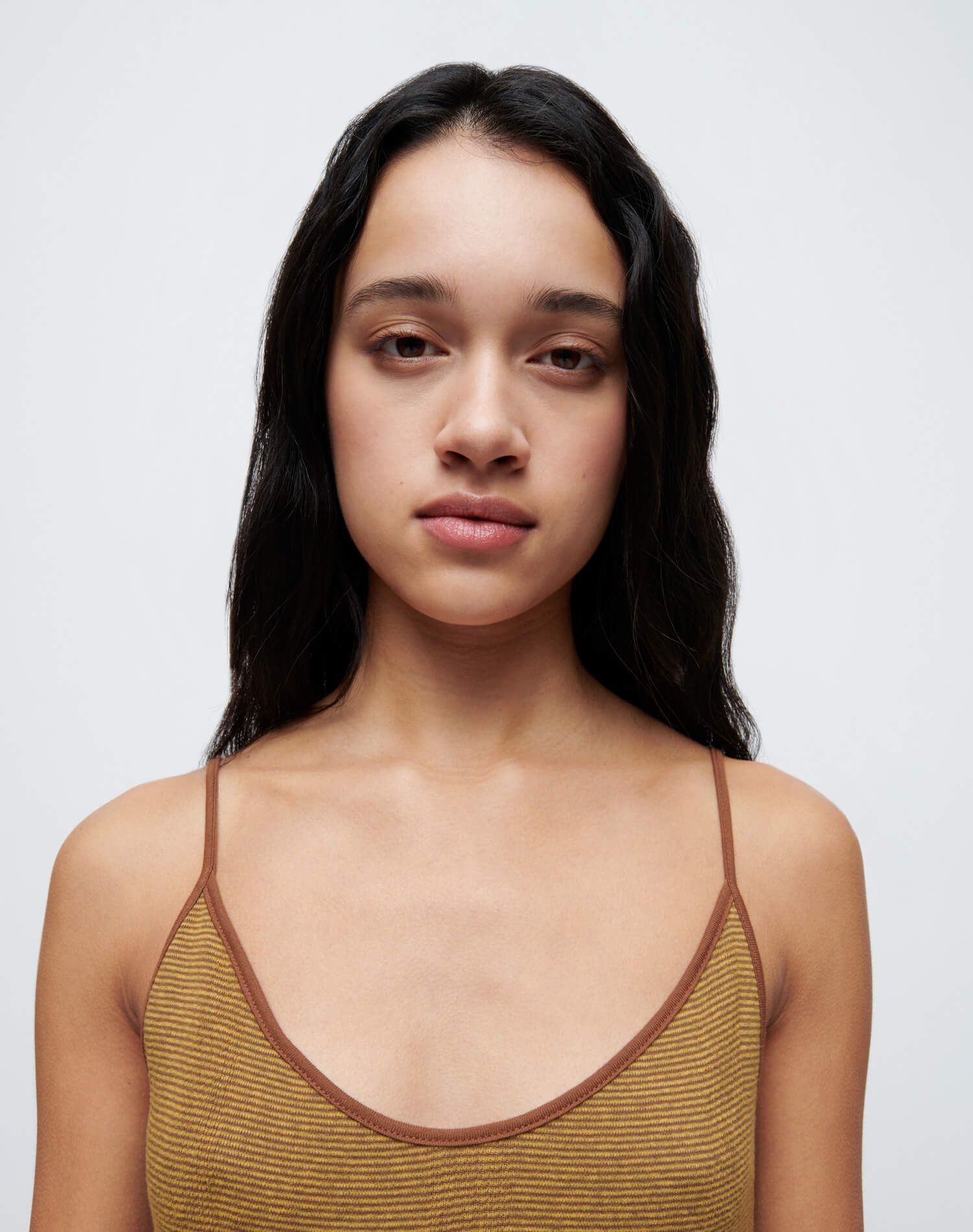 90s Spaghetti Strap Tank - Marigold Stripe sold by Re/Done product image thumbnail 5