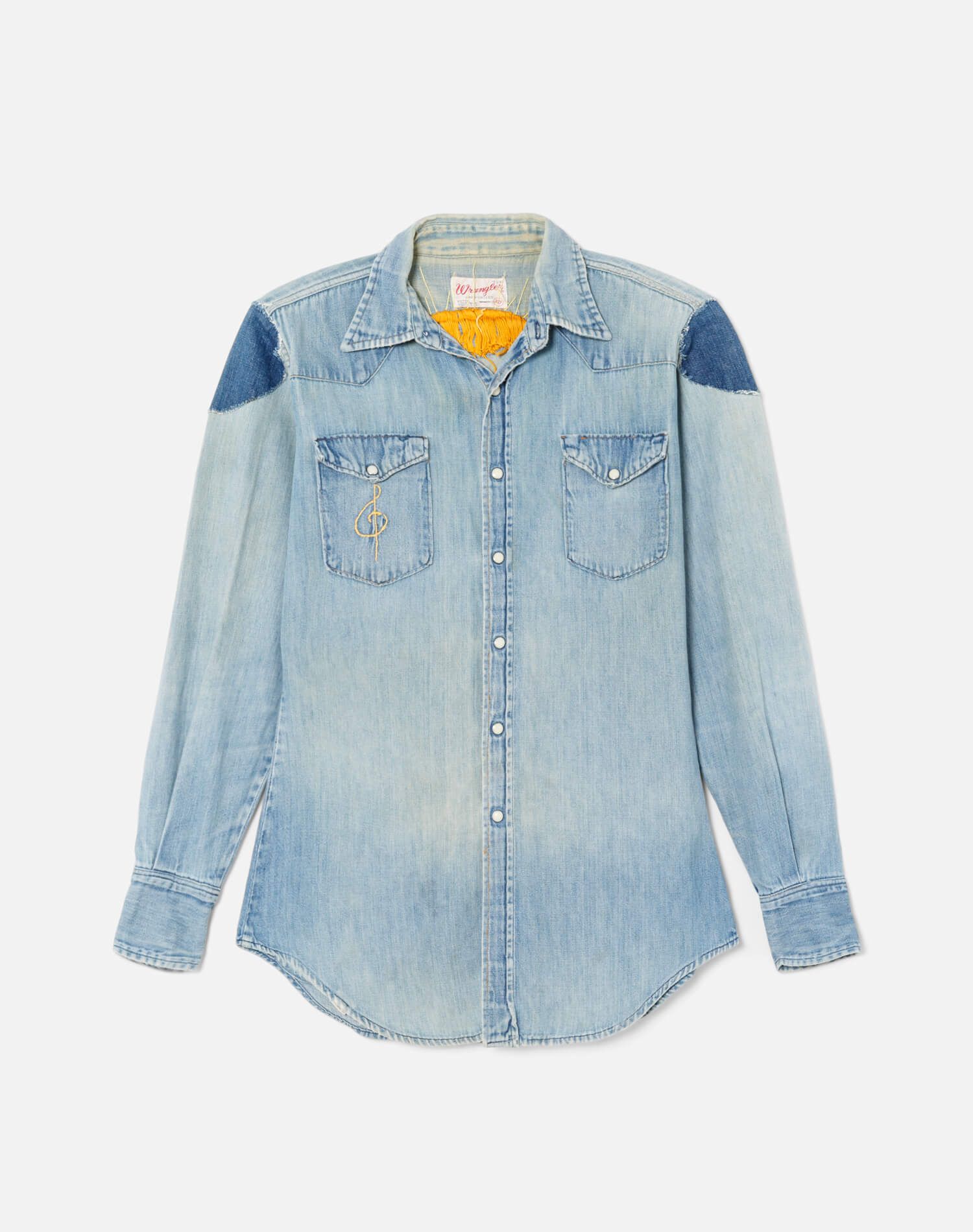 70s Embroidered Wrangler Button up sold by Re/Done