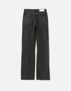 High Rise Loose Long - Washed Black with Rips sold by Re/Done