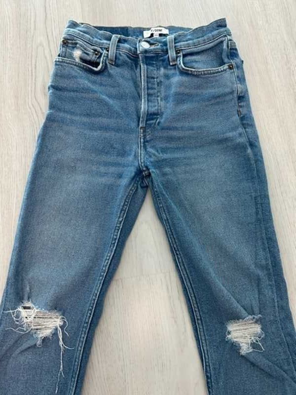 Comfort Stretch High Rise Ankle Crop - Medium Destroyed 10 sold by Re/Done product image thumbnail 3