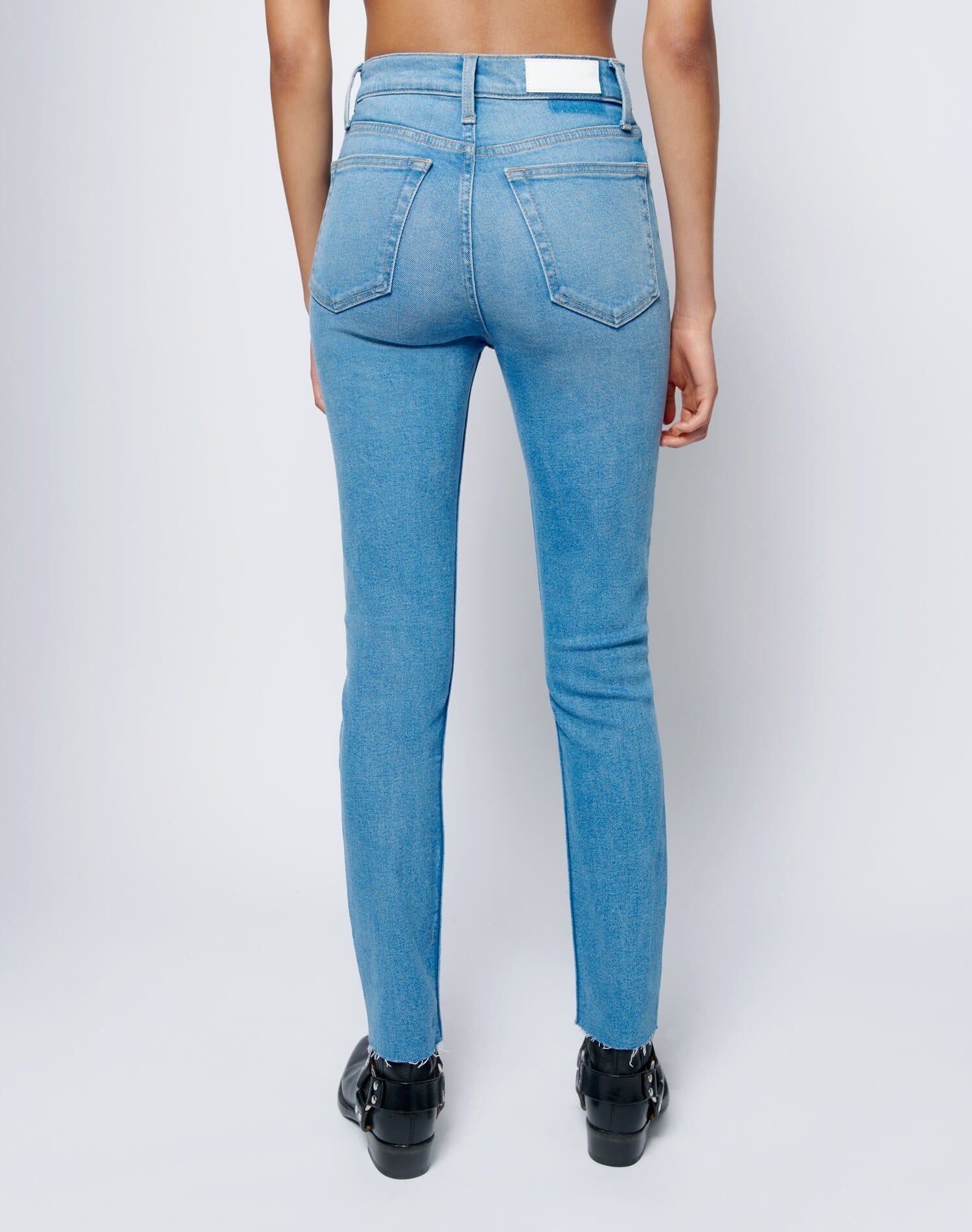 Comfort Stretch High Rise Ankle Crop - Medium Destroyed 10 sold by Re/Done product image thumbnail 7