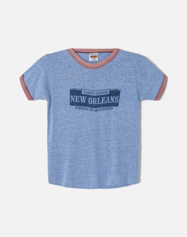 80s Hanes New Orleans Ringer Tee made by Re/Done